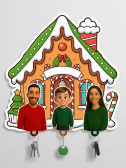 Custom Christmas Family Key Holder Board
