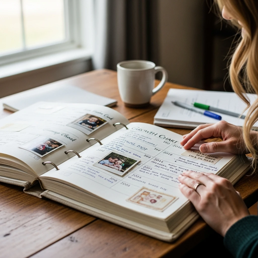Growth Chart Scrapbook - 50 Beautiful and Simple Valentine's Gift Ideas for Your Daughter