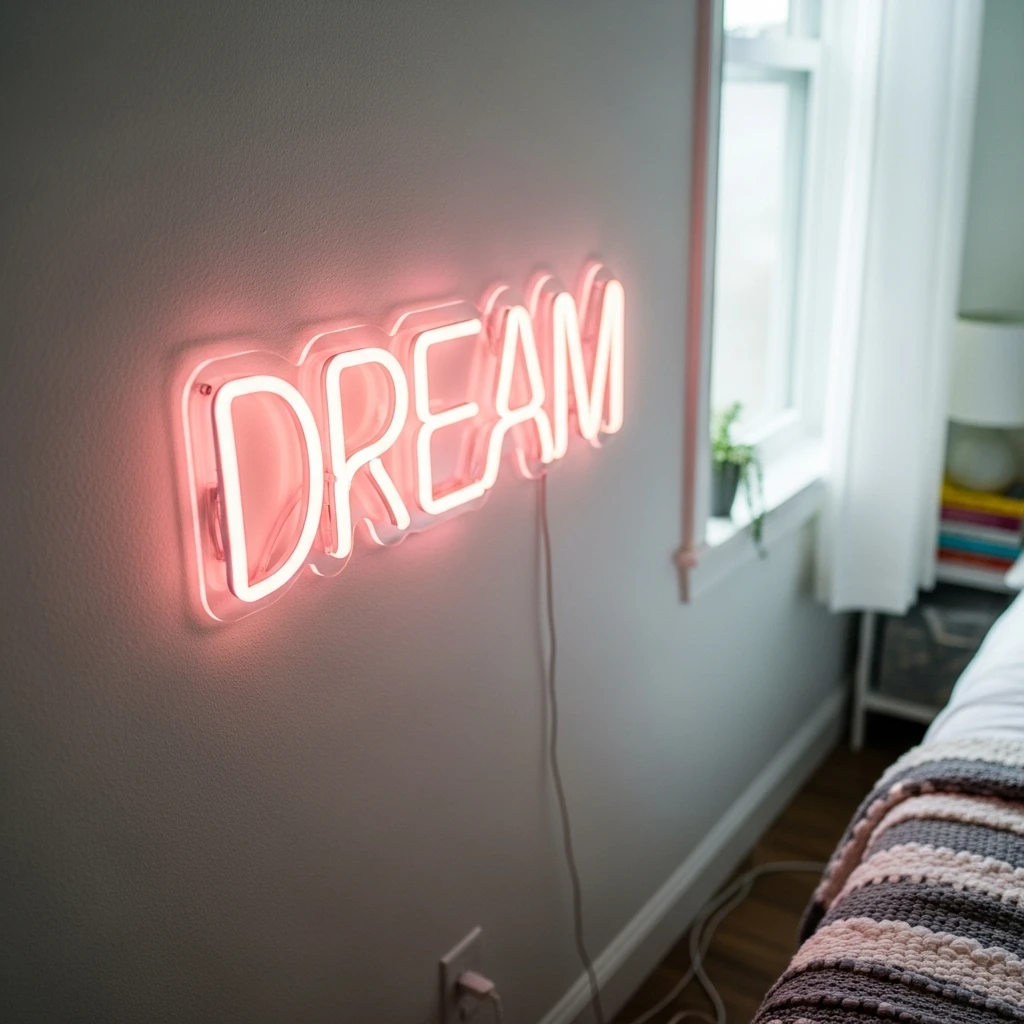 Custom Neon Name Light - 50 Beautiful and Simple Valentine's Gift Ideas for Your Daughter