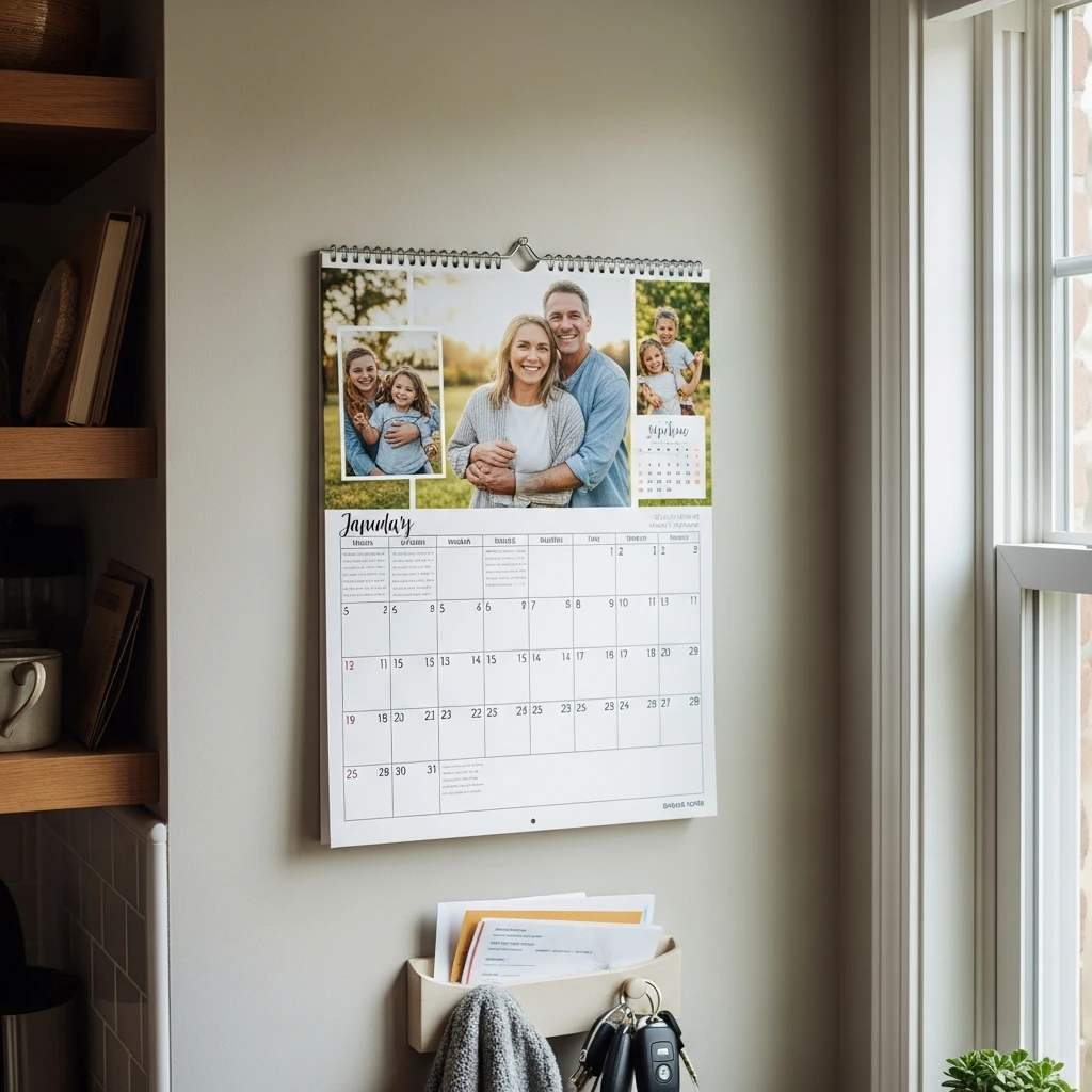 Family Photo Calendar - 50 Beautiful and Simple Valentine's Gift Ideas for Your Daughter