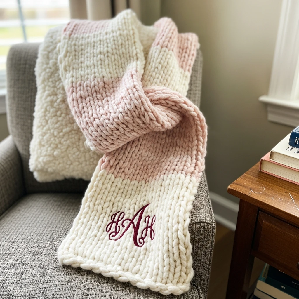 Monogrammed Scarf - 50 Beautiful and Simple Valentine's Gift Ideas for Your Daughter