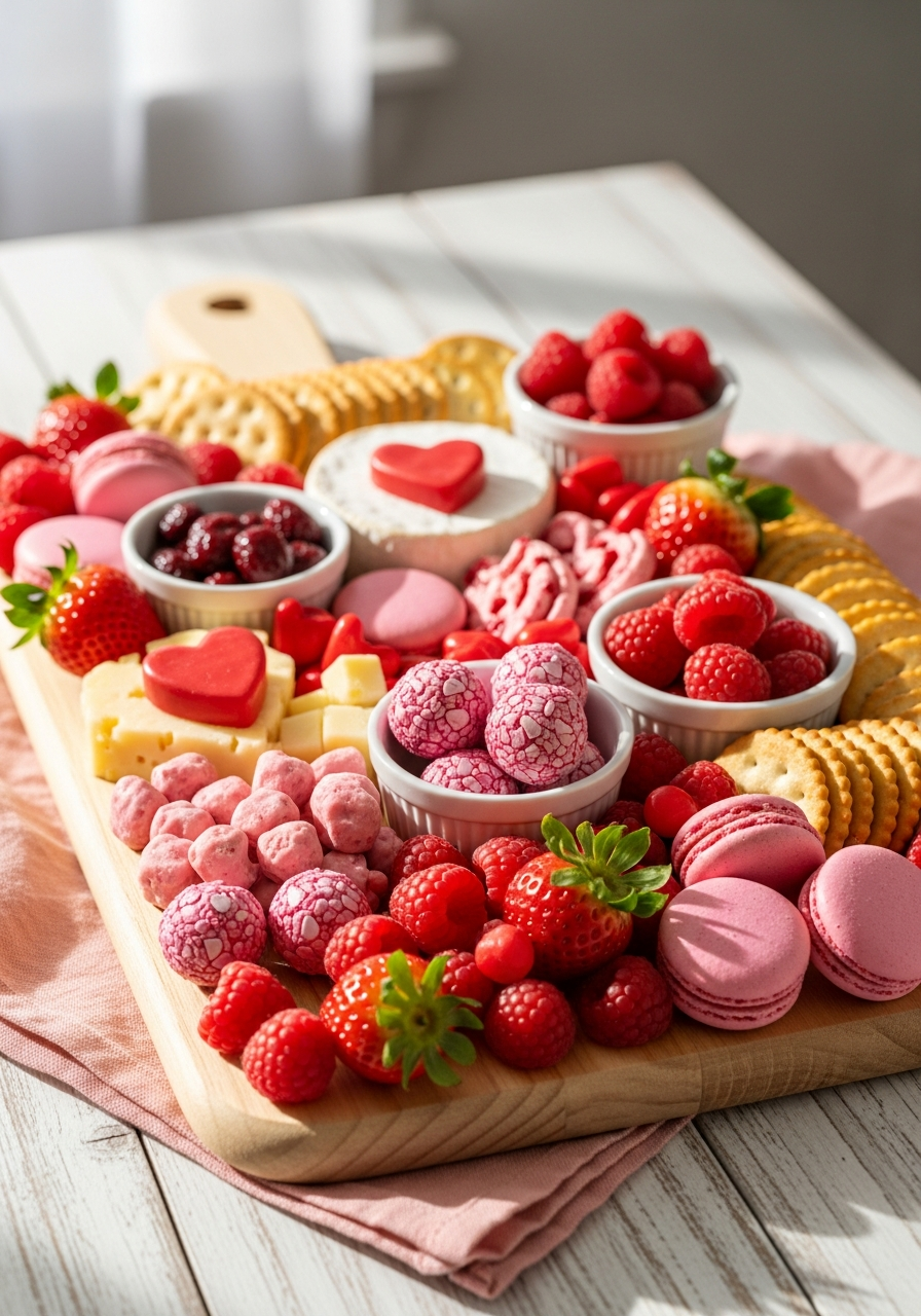 Galentine’s Snack Board - 50 Galentine’s Party Food Ideas
