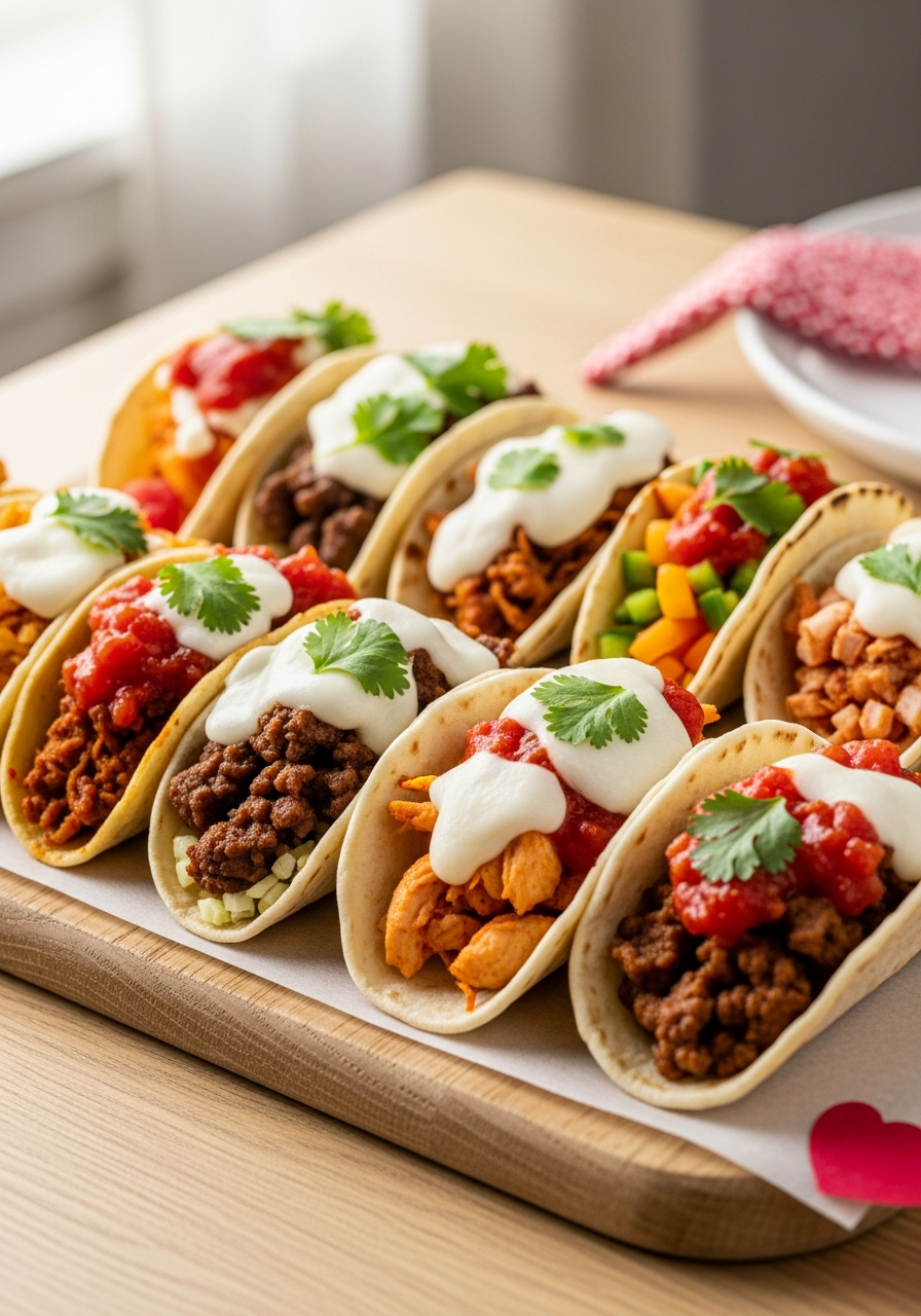 Small Party Tacos - 50 Galentine’s Party Food Ideas
