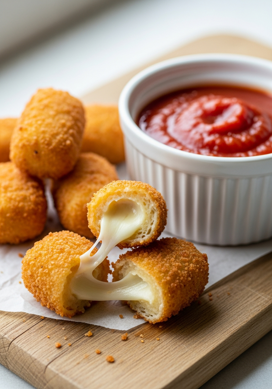 Mozzarella Stick Bites - 50 Galentine’s Party Food Ideas