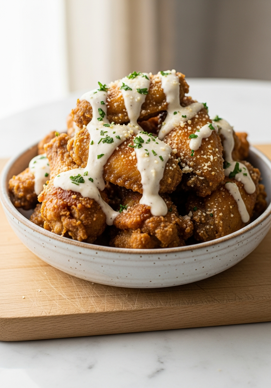 Garlic Parmesan Wings - 50 Galentine’s Party Food Ideas