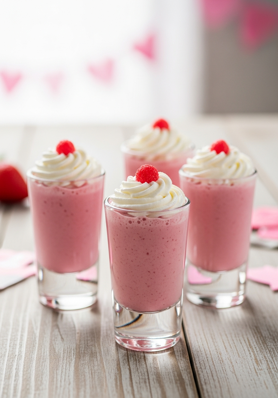 Milkshake Shooters - 50 Galentine’s Party Food Ideas