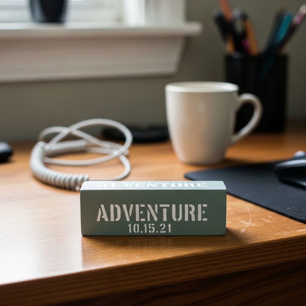 Simple Desk Block - 50 Simple, Budget-Friendly Homemade Gifts He'll Love