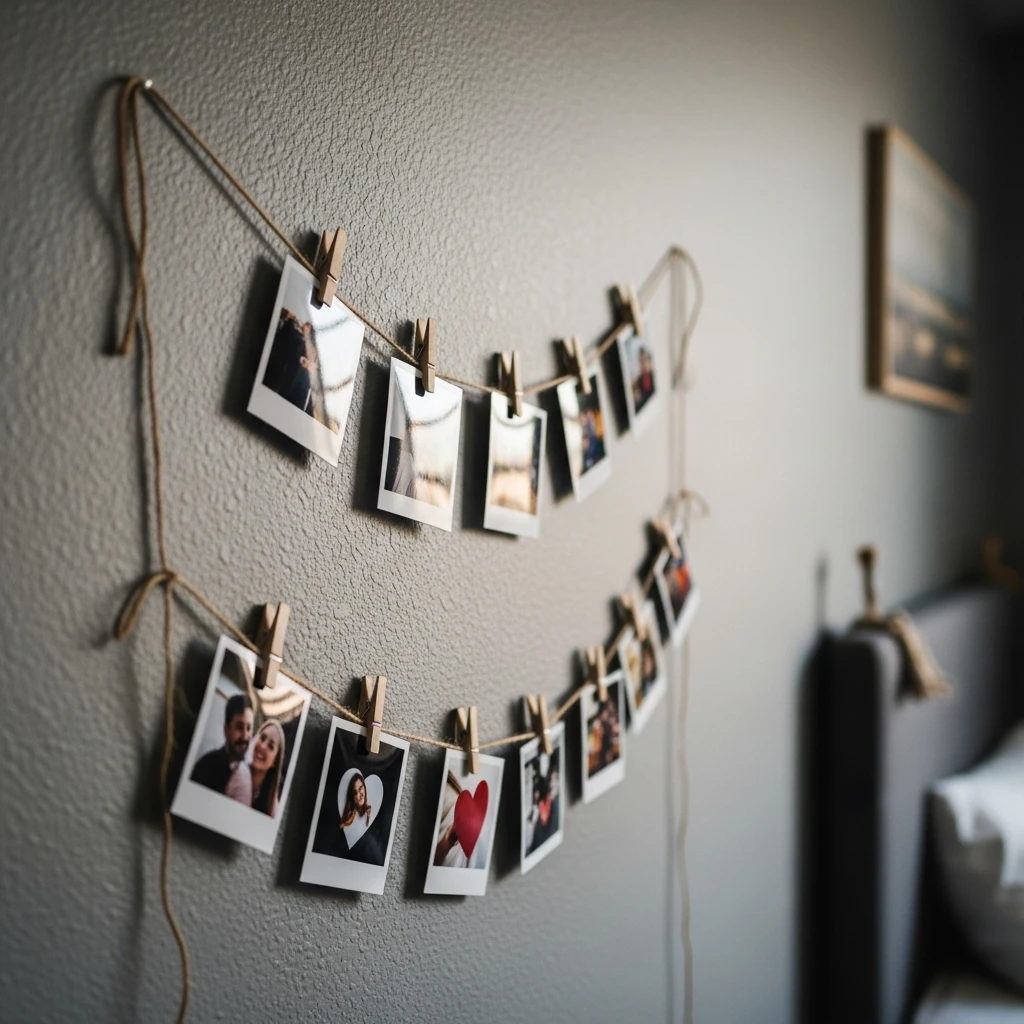 Cozy Photo String - 50 Simple, Budget-Friendly Homemade Gifts He'll Love
