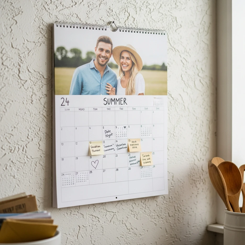 Custom Photo Calendar - 50 Simple, Budget-Friendly Homemade Gifts He'll Love