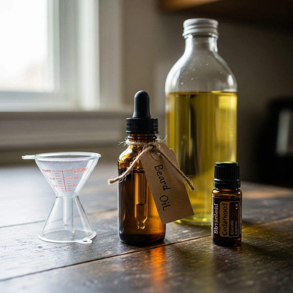 Custom Scented Beard Oil - 50 Simple, Budget-Friendly Homemade Gifts He'll Love