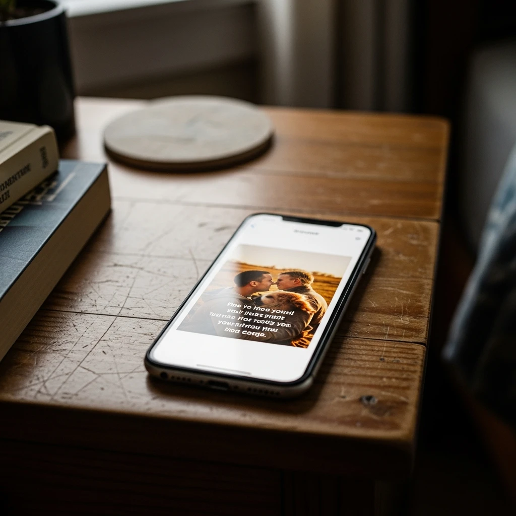 Personalized Phone Background - 50 Simple, Budget-Friendly Homemade Gifts He'll Love