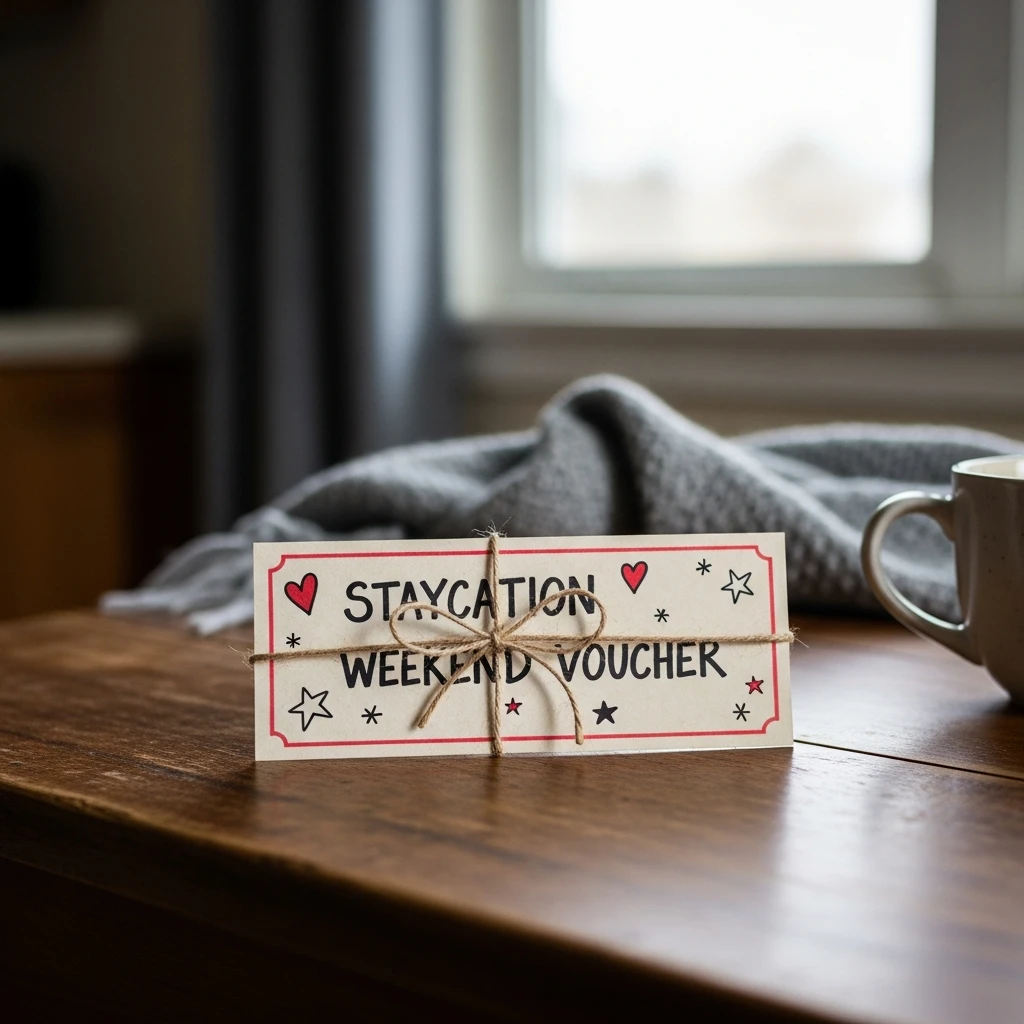 Staycation Voucher - 50 Simple, Budget-Friendly Homemade Gifts He'll Love