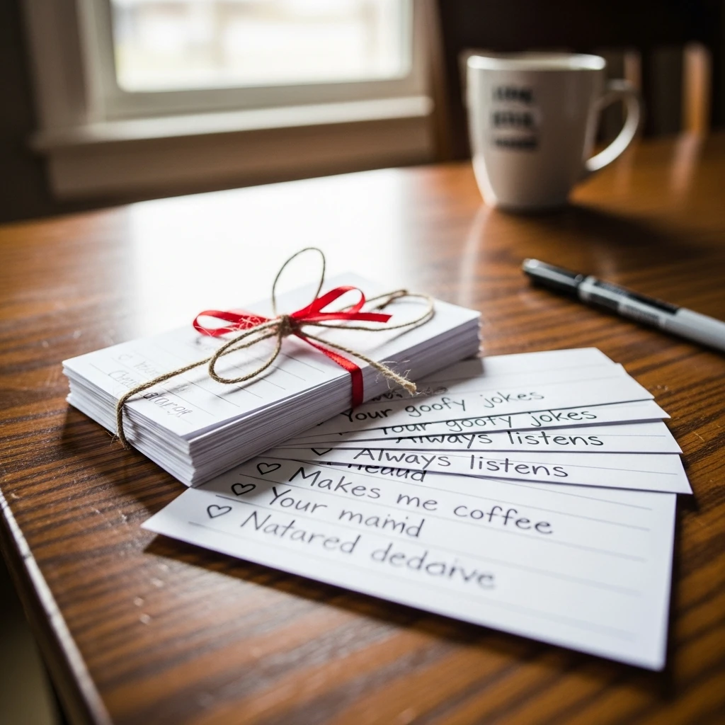 Reasons I Love You Cards - 50 Simple, Budget-Friendly Homemade Gifts He'll Love