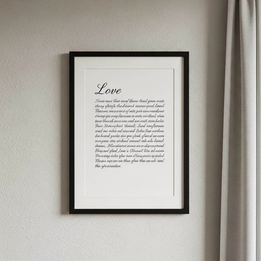 Framed Love Letter - 50 Simple, Budget-Friendly Homemade Gifts He'll Love