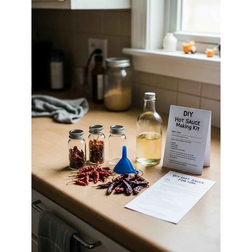 DIY Hot Sauce Kit - 50 Simple and Budget-Friendly Last-Minute Valentine's Day Gifts for Him