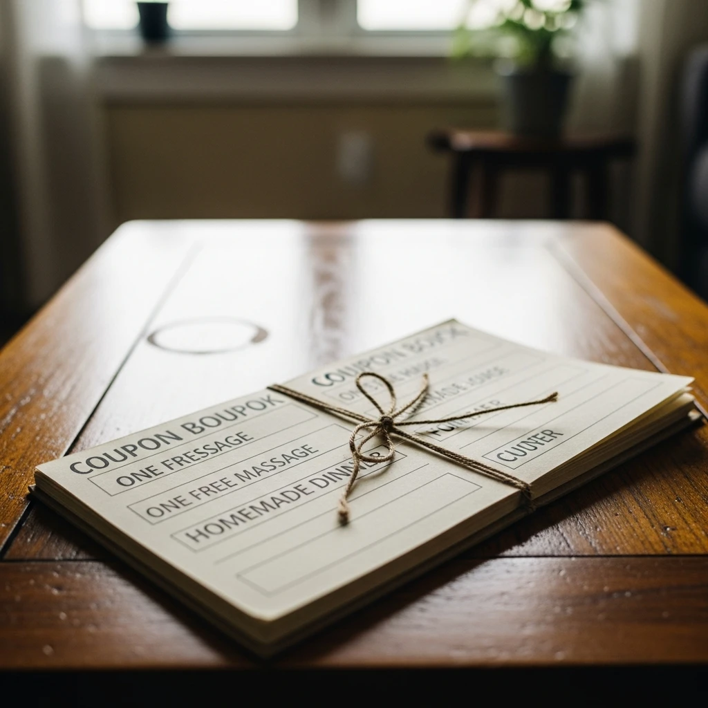 DIY Coupon Book - 50 Simple and Budget-Friendly Last-Minute Valentine's Day Gifts for Him