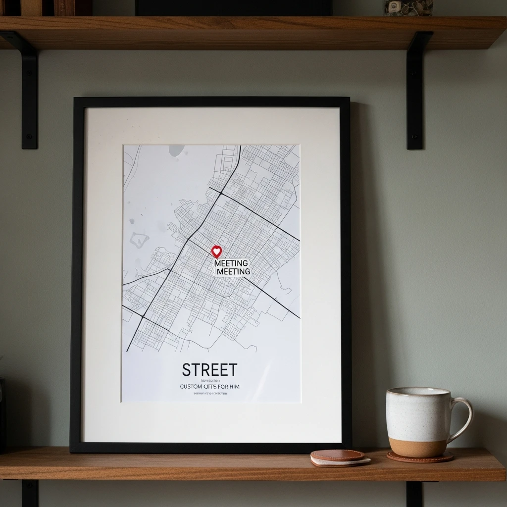 Map of a Special Place - 50 Simple and Budget-Friendly Last-Minute Valentine's Day Gifts for Him