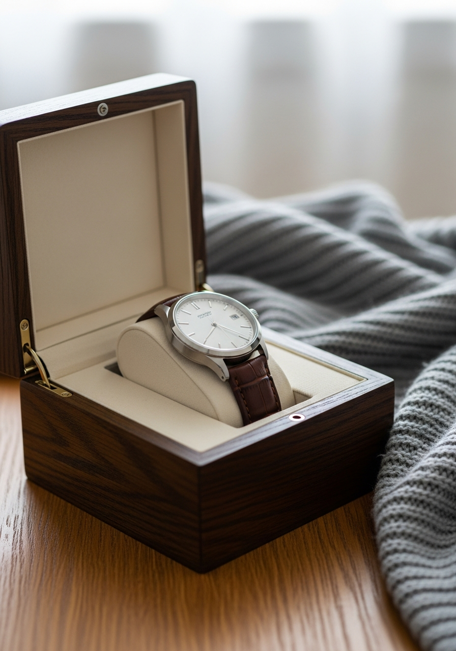 Custom Engraved Watch - 50 Long Distance Gifts for Him