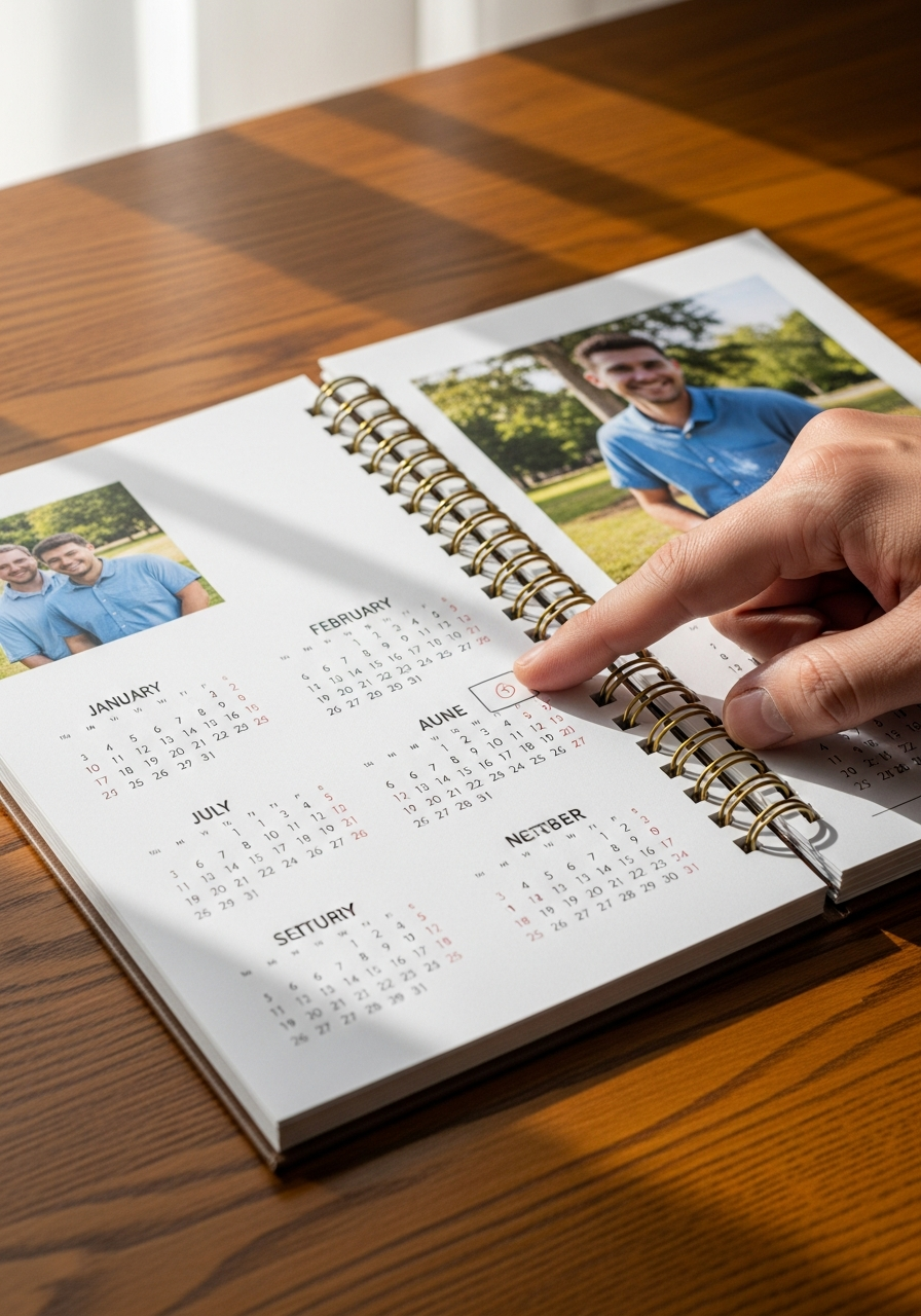 Personalized Calendar - 50 Long Distance Gifts for Him