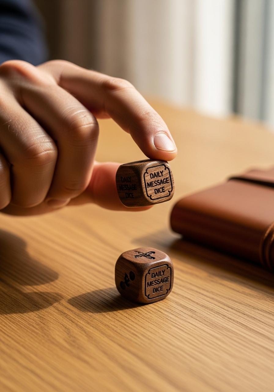 Daily Message Dice - 50 Long Distance Gifts for Him