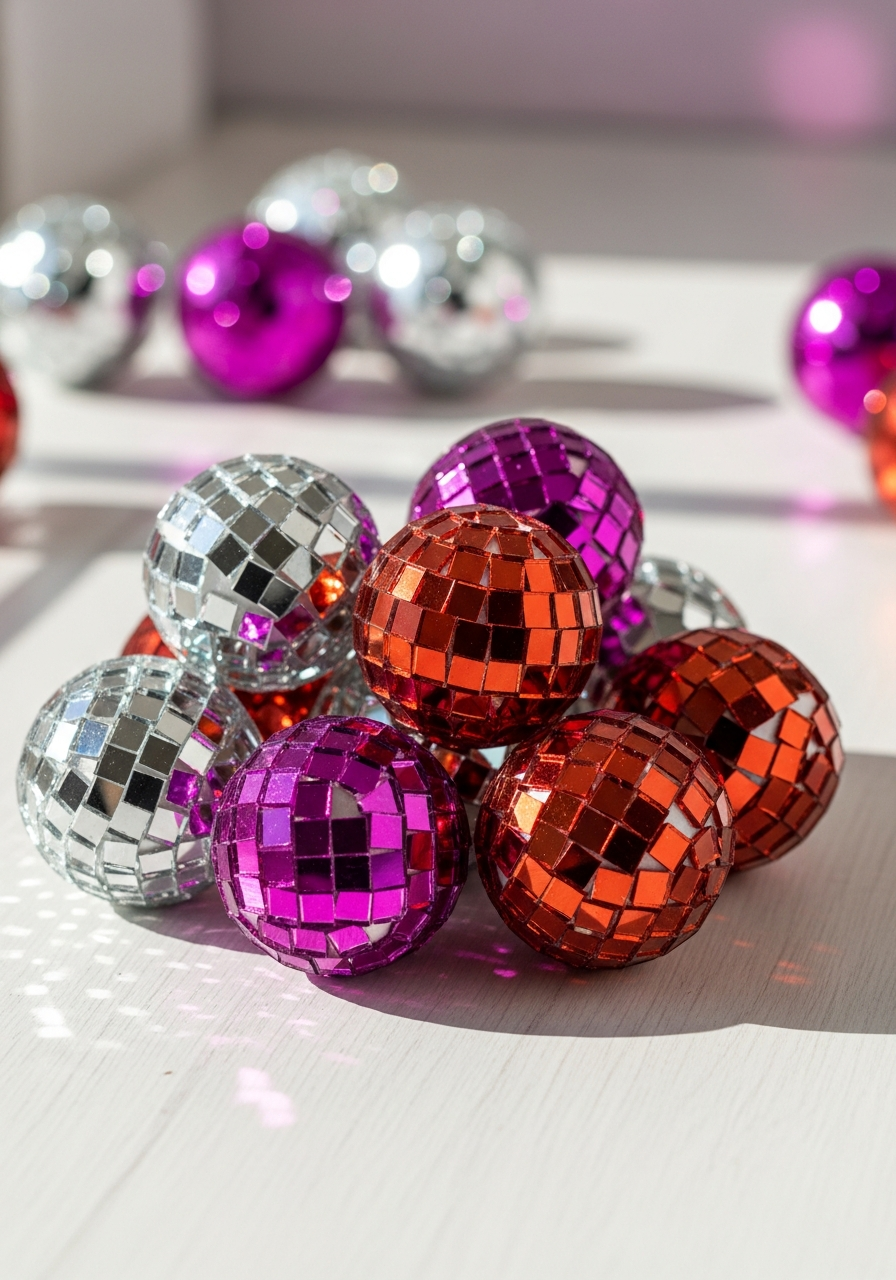 Disco Ball Decor - 50 Valentine’s Day Party Ideas