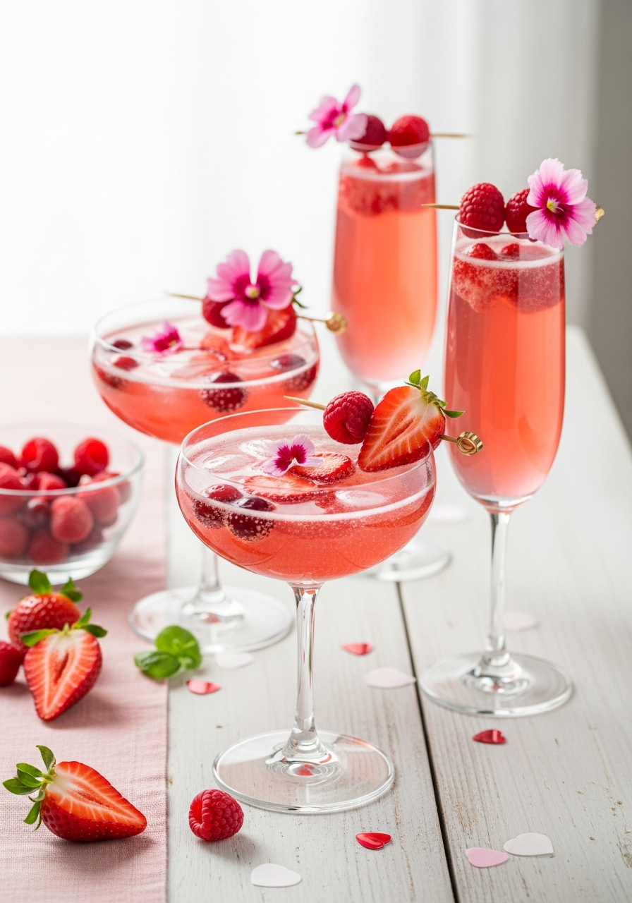 Pink Mocktail Party - 50 Valentines Day Party Ideas