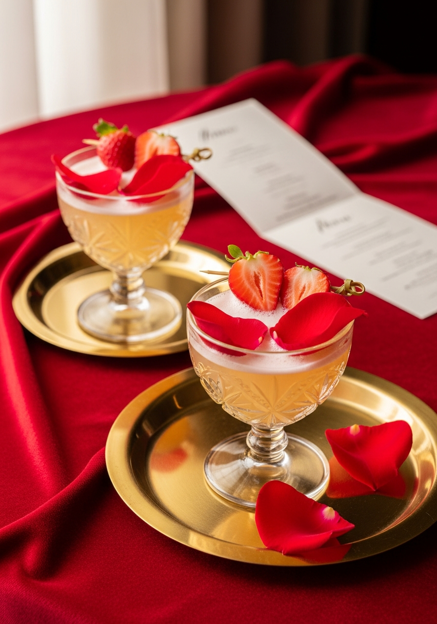 Themed Cocktail Bar - 50 Valentine’s Day Party Ideas