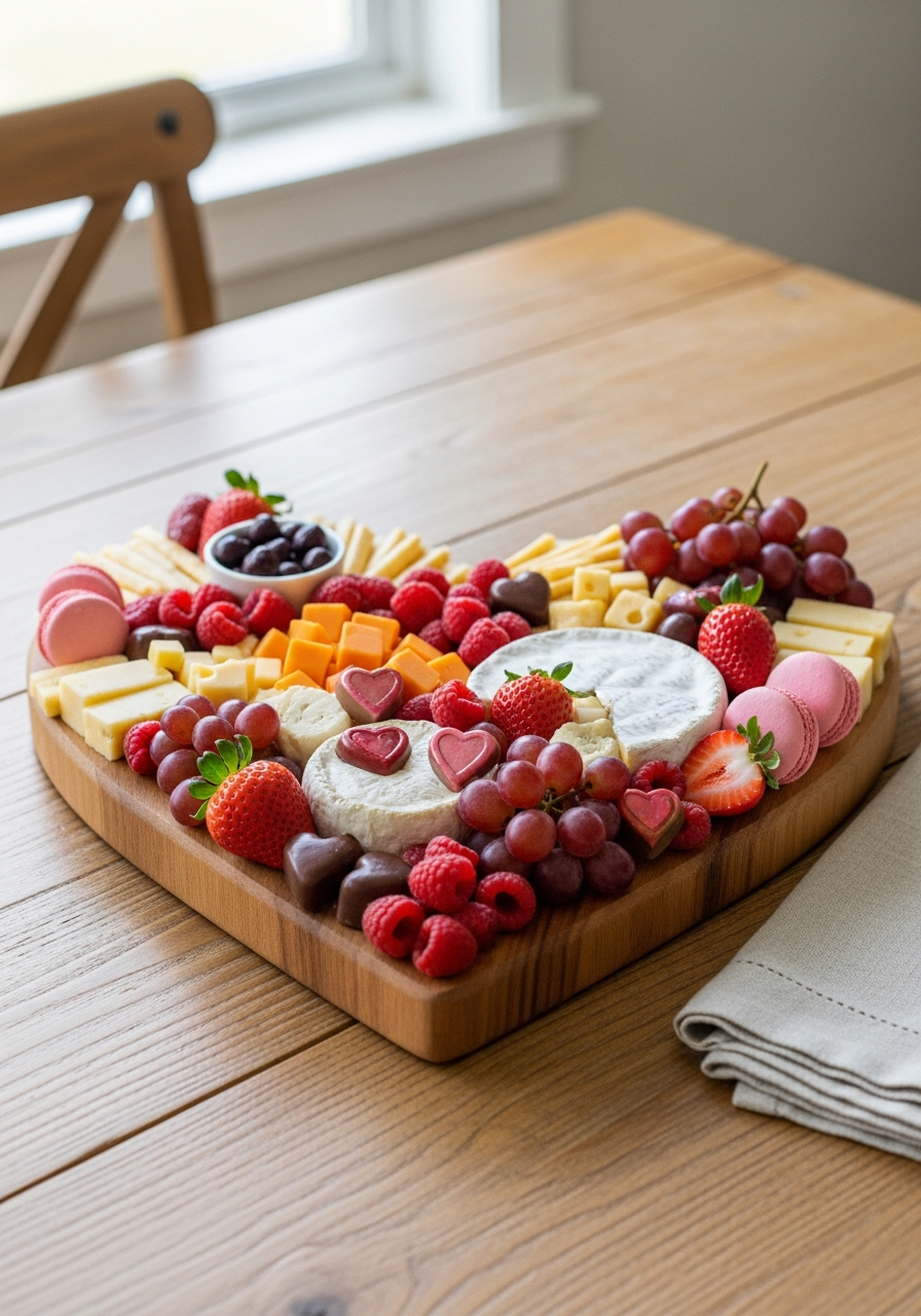 Heart-Shaped Boards - 50 Valentine’s Day Party Ideas