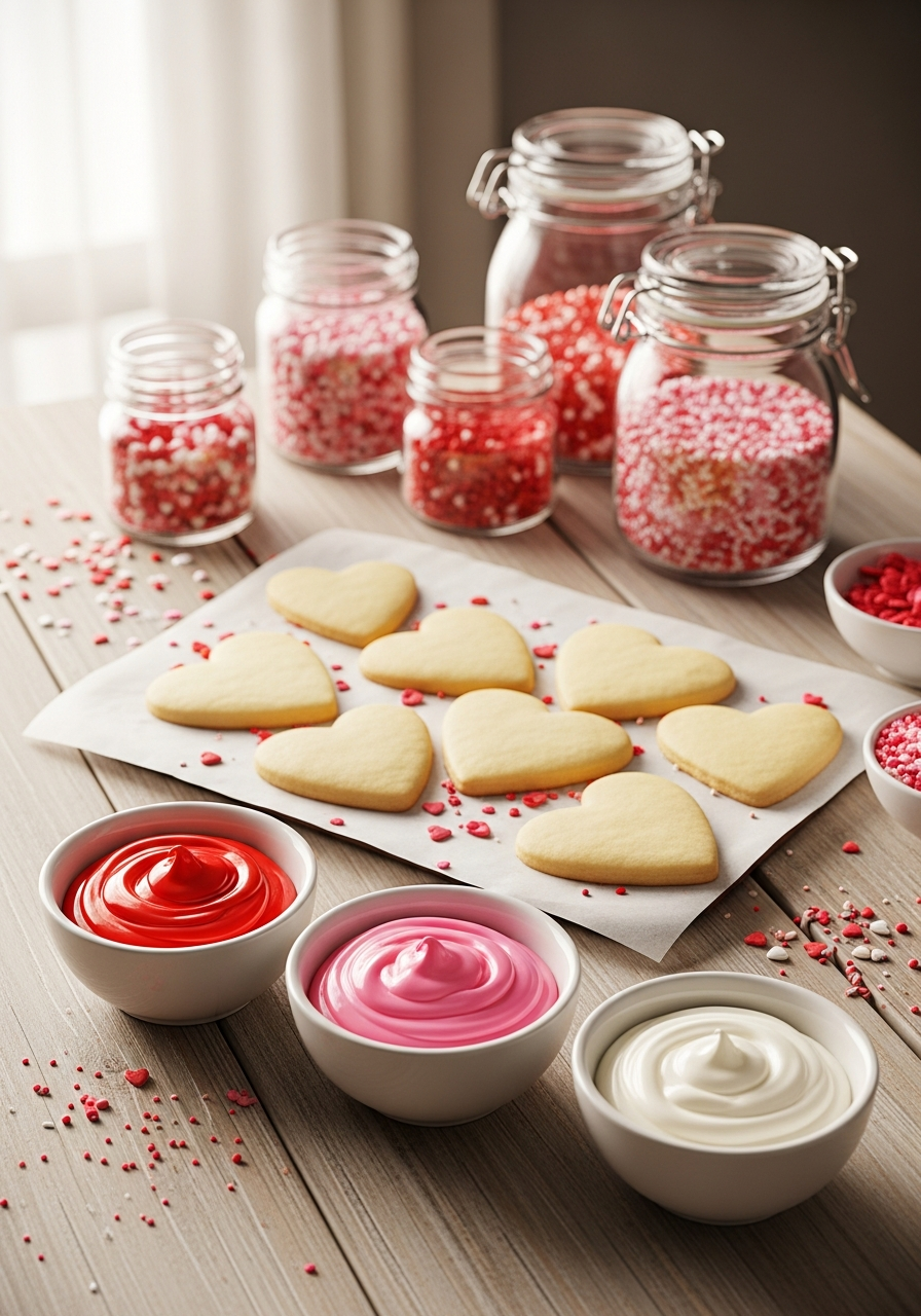 Icing & Sprinkles Station - 50 Valentine’s Day Party Ideas