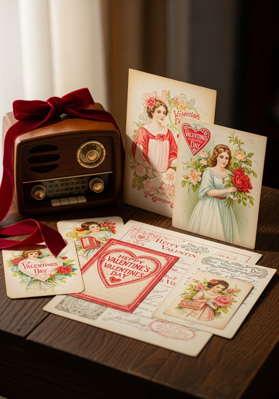 Vintage Card Theme - 50 Valentine’s Day Party Ideas