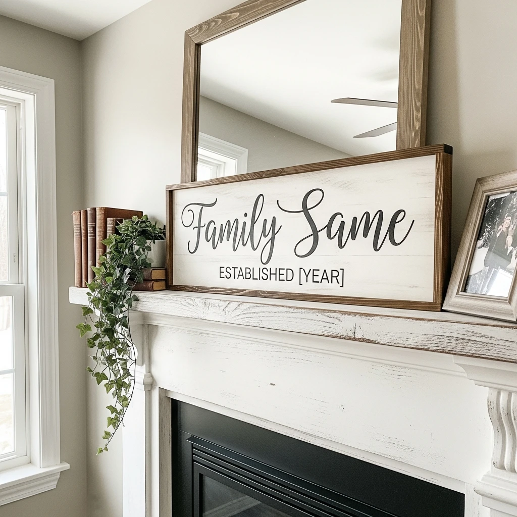 Custom Family Name Sign - 50 Beautiful & Budget-Friendly Valentine's Day Gifts for Parents