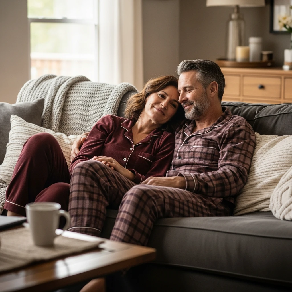 Matching Pajama Set - 50 Beautiful & Budget-Friendly Valentine's Day Gifts for Parents