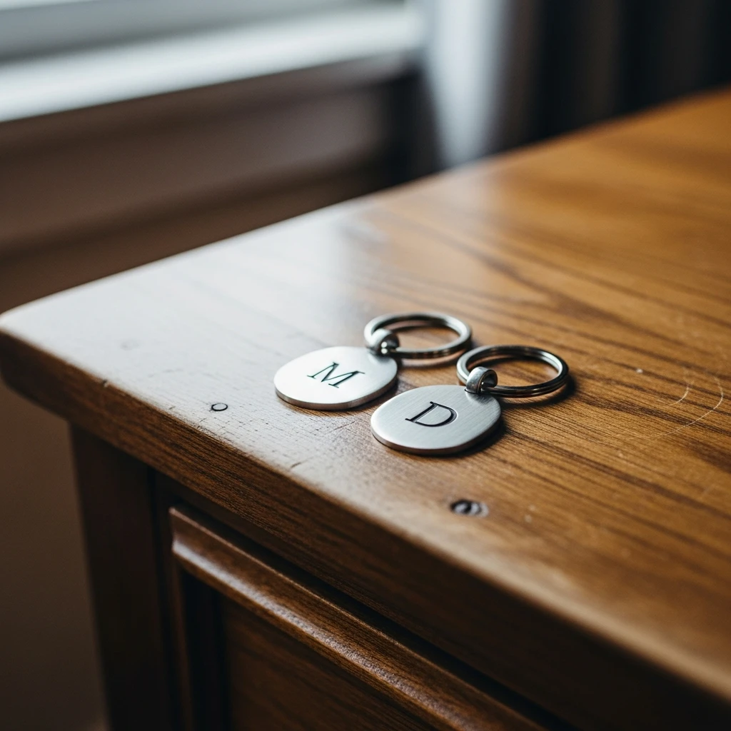 Personalized Keychain Set - 50 Beautiful & Budget-Friendly Valentine's Day Gifts for Parents