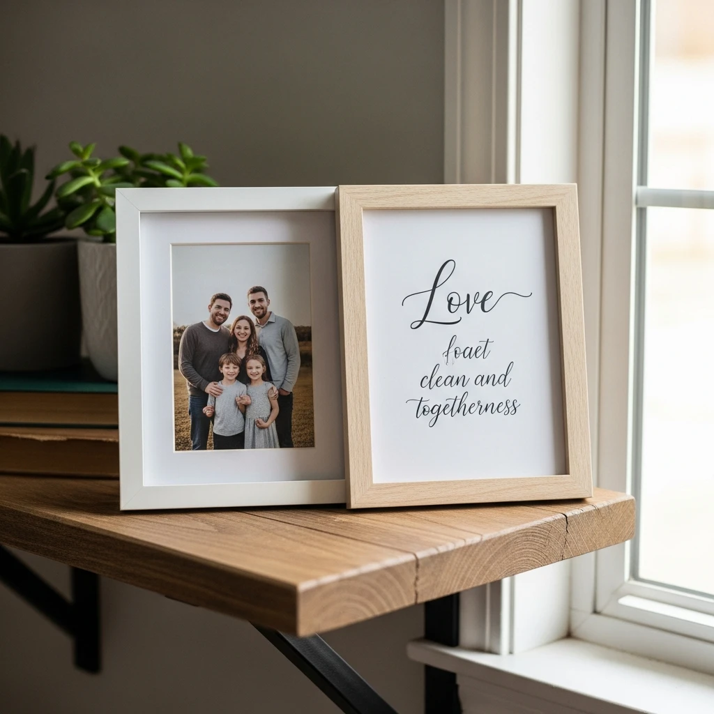 Framed Quote and Photo - 50 Beautiful & Budget-Friendly Valentine's Day Gifts for Parents