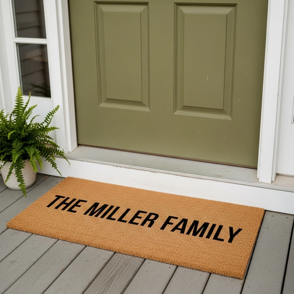 Personalized Doormat - 50 Beautiful & Budget-Friendly Valentine's Day Gifts for Parents