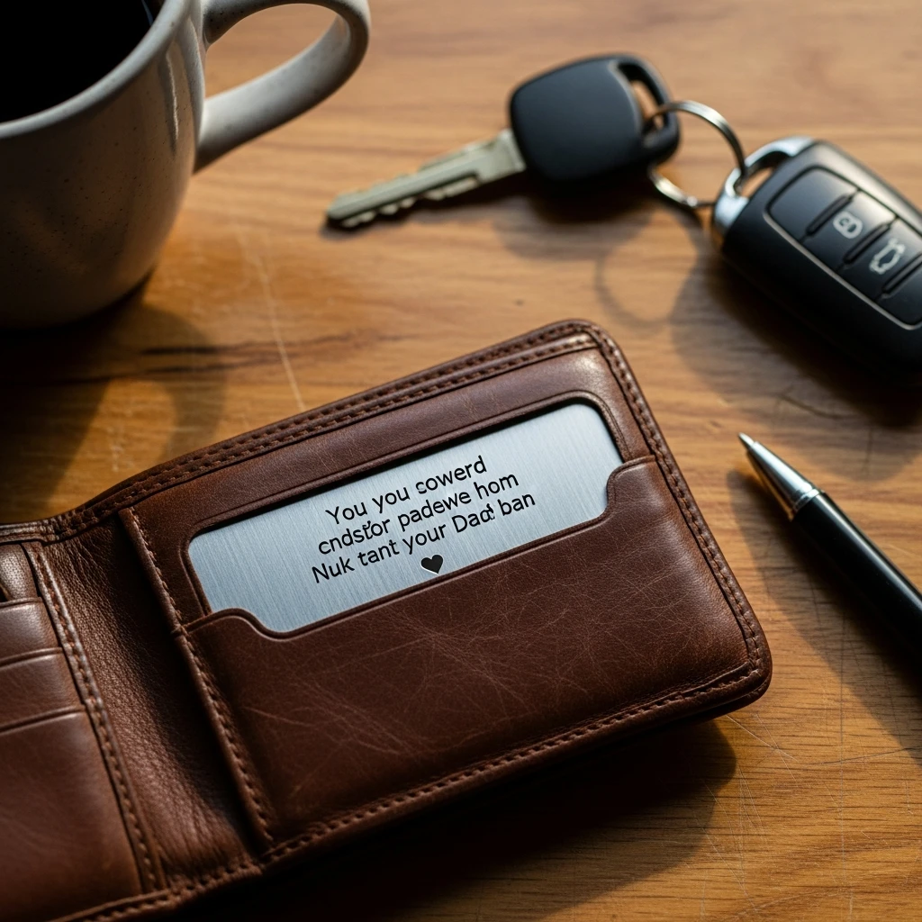 Customized Wallet Insert for Dad - 50 Beautiful & Budget-Friendly Valentine's Day Gifts for Parents