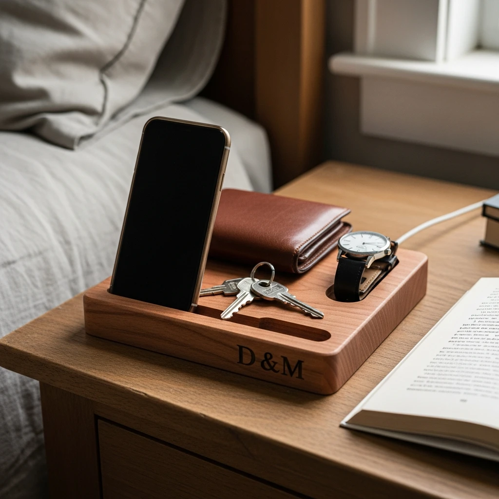 Custom Phone Dock/Organizer - 50 Beautiful & Budget-Friendly Valentine's Day Gifts for Parents