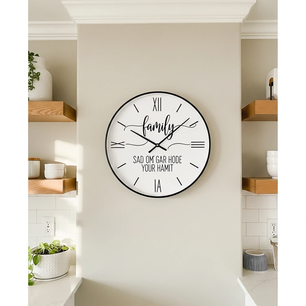 Personalized Wall Clock - 50 Beautiful & Budget-Friendly Valentine's Day Gifts for Parents