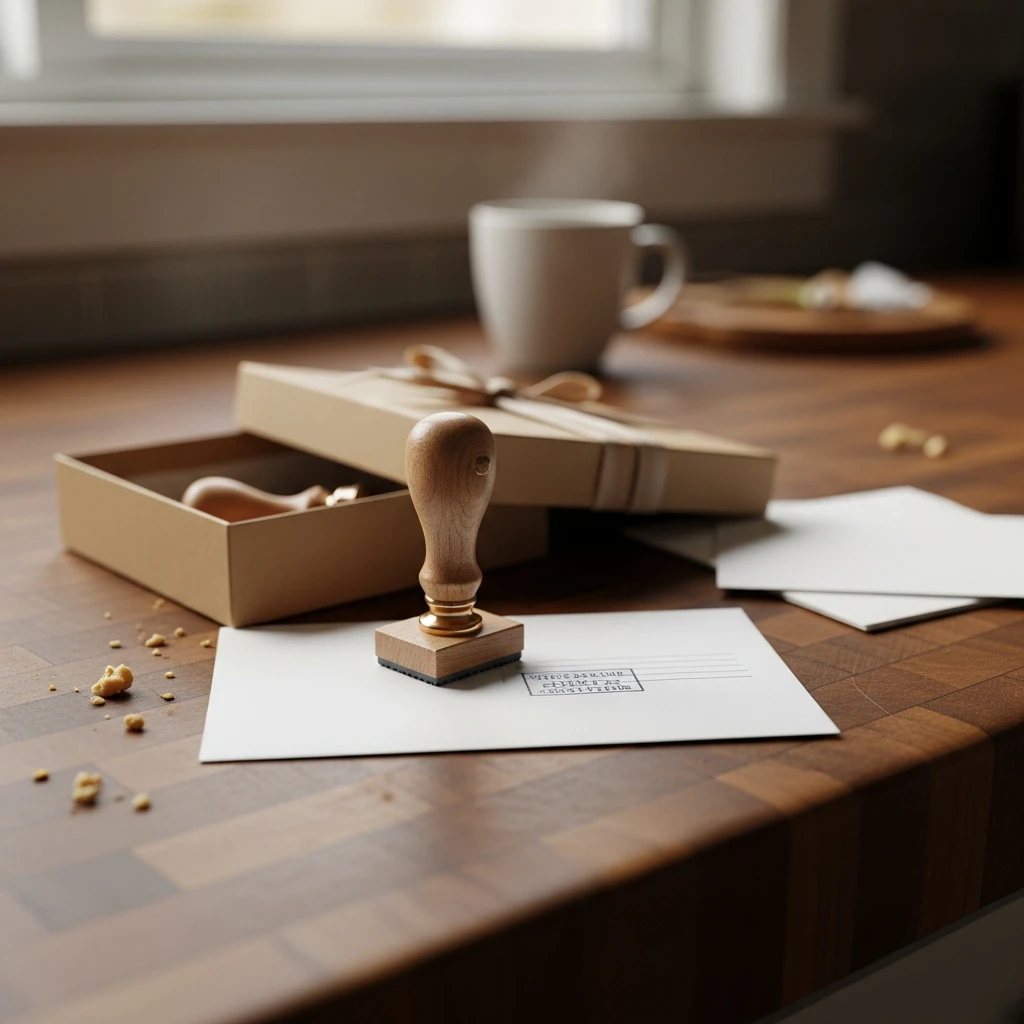 Personalized Address Stamp - 50 Beautiful & Budget-Friendly Valentine's Day Gifts for Parents