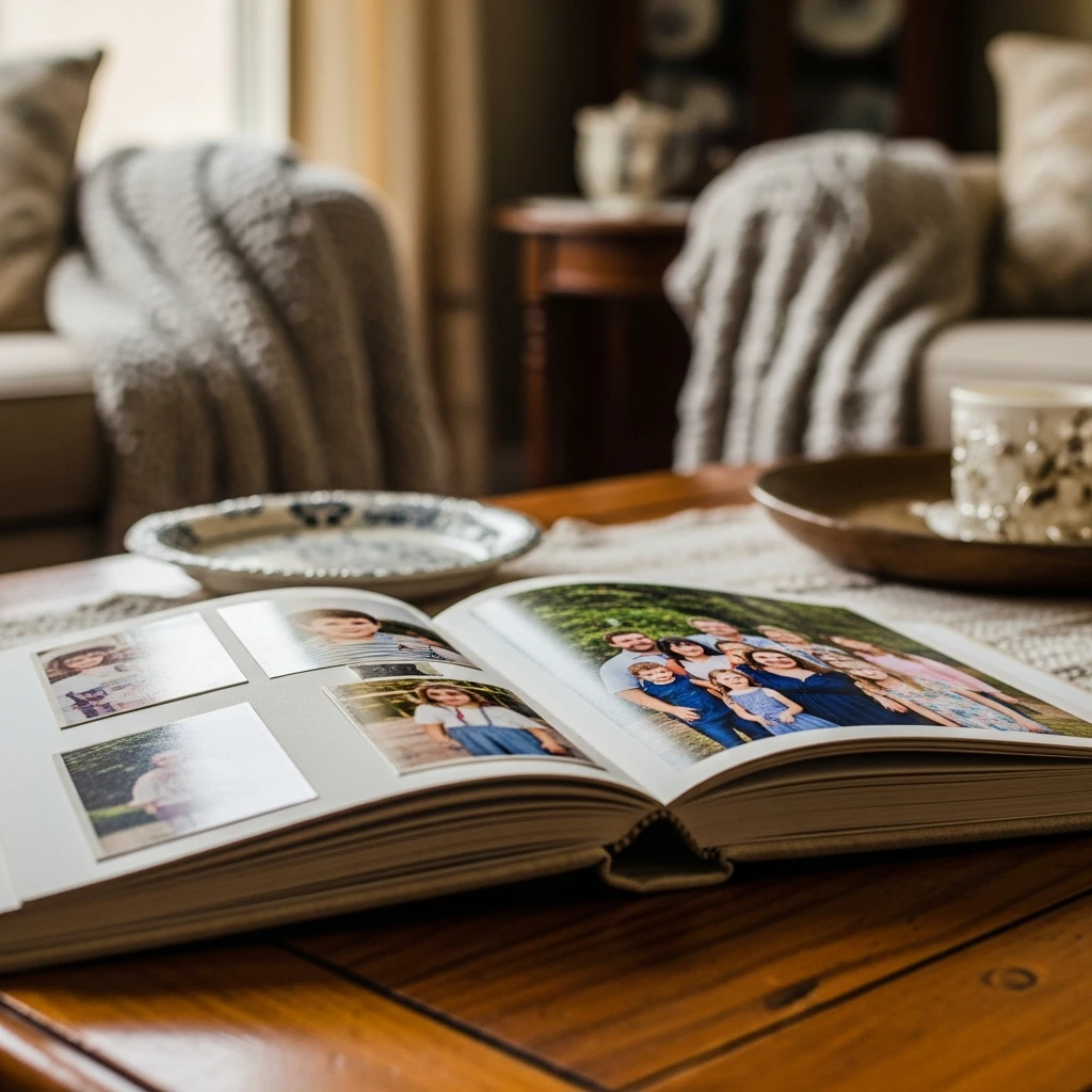 Beautiful Family Photo Album - 50 Beautiful & Cozy Valentine Gifts for Grandparents