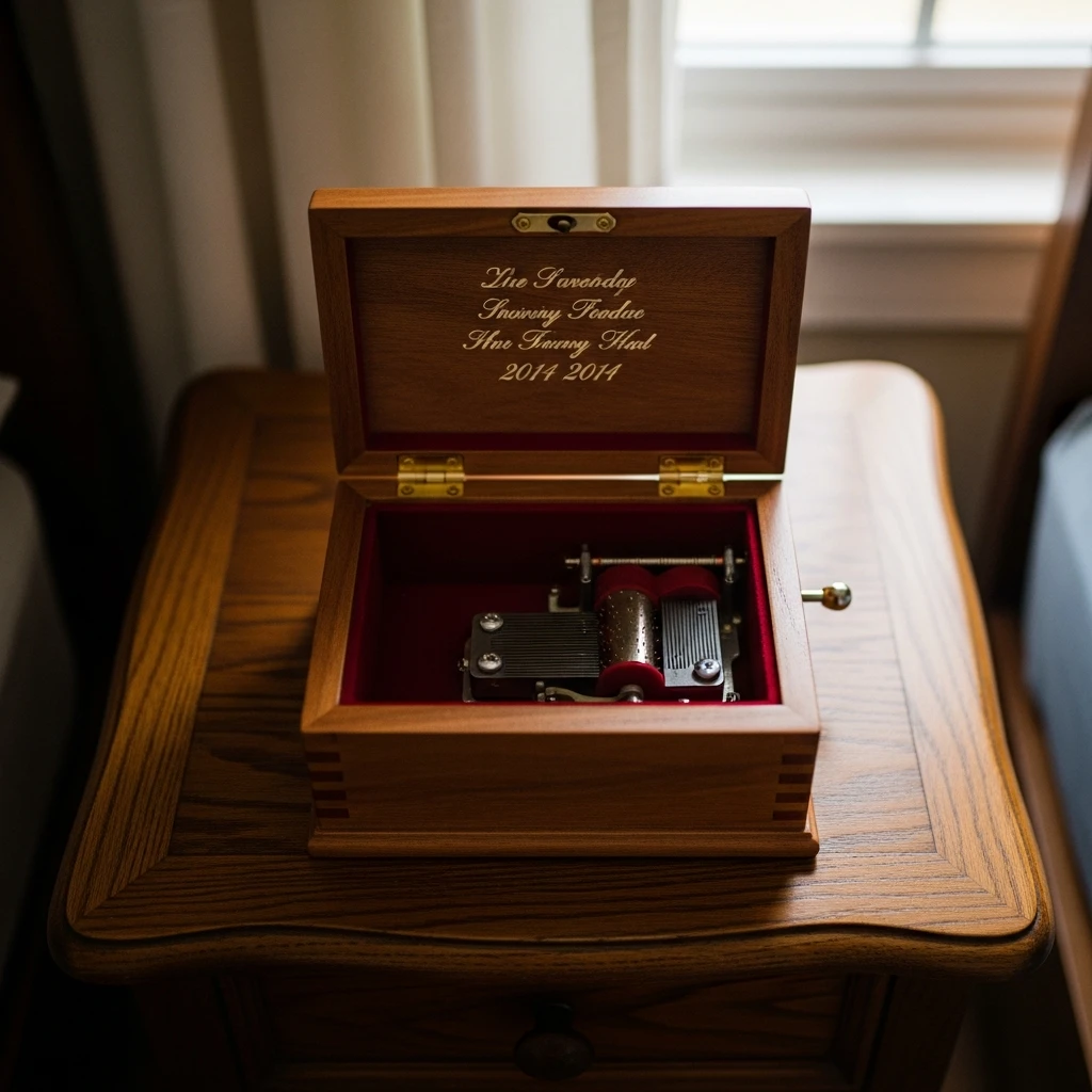 Engraved Music Box - 50 Beautiful & Cozy Valentine Gifts for Grandparents