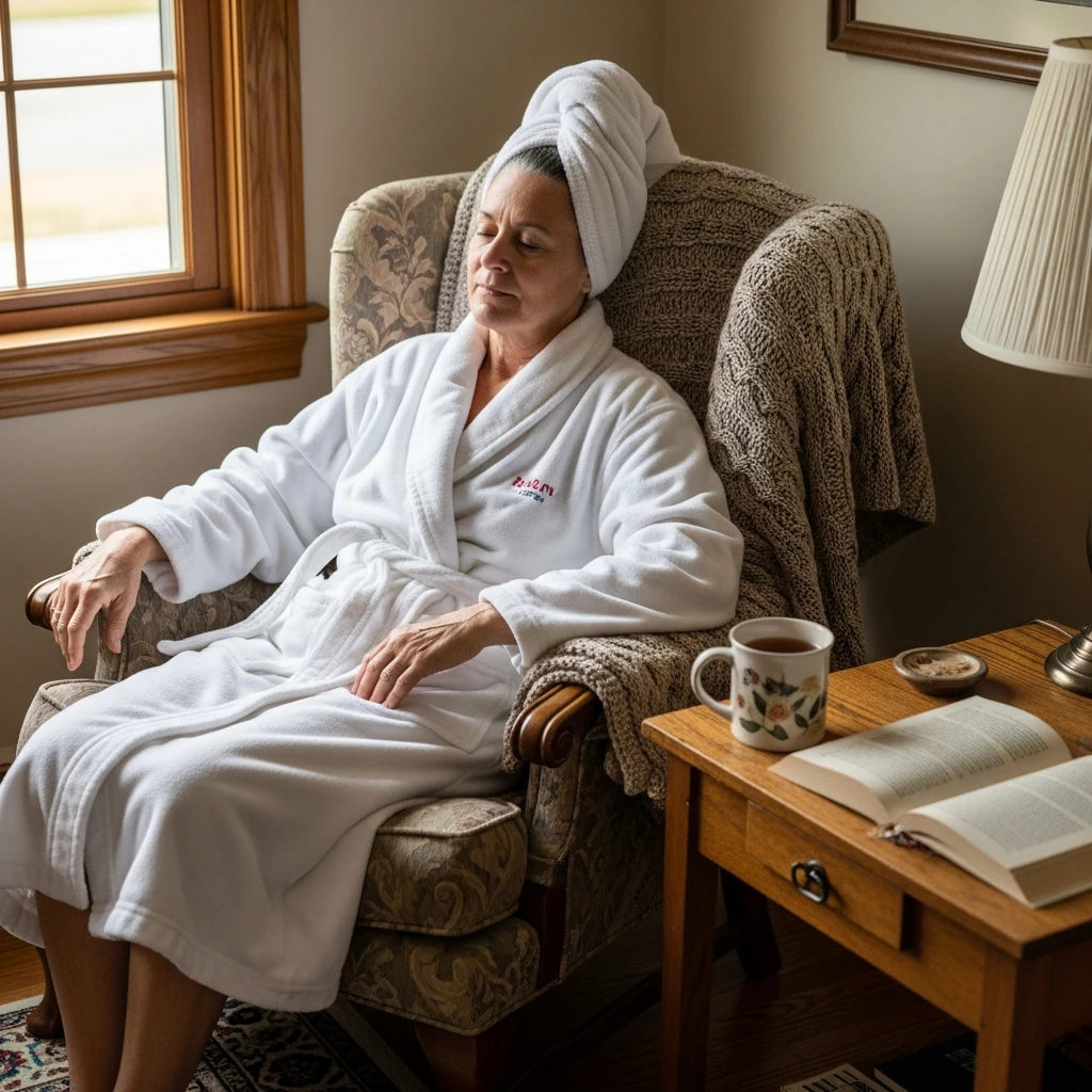 Plush Spa Robe - 50 Beautiful & Cozy Valentine Gifts for Grandparents