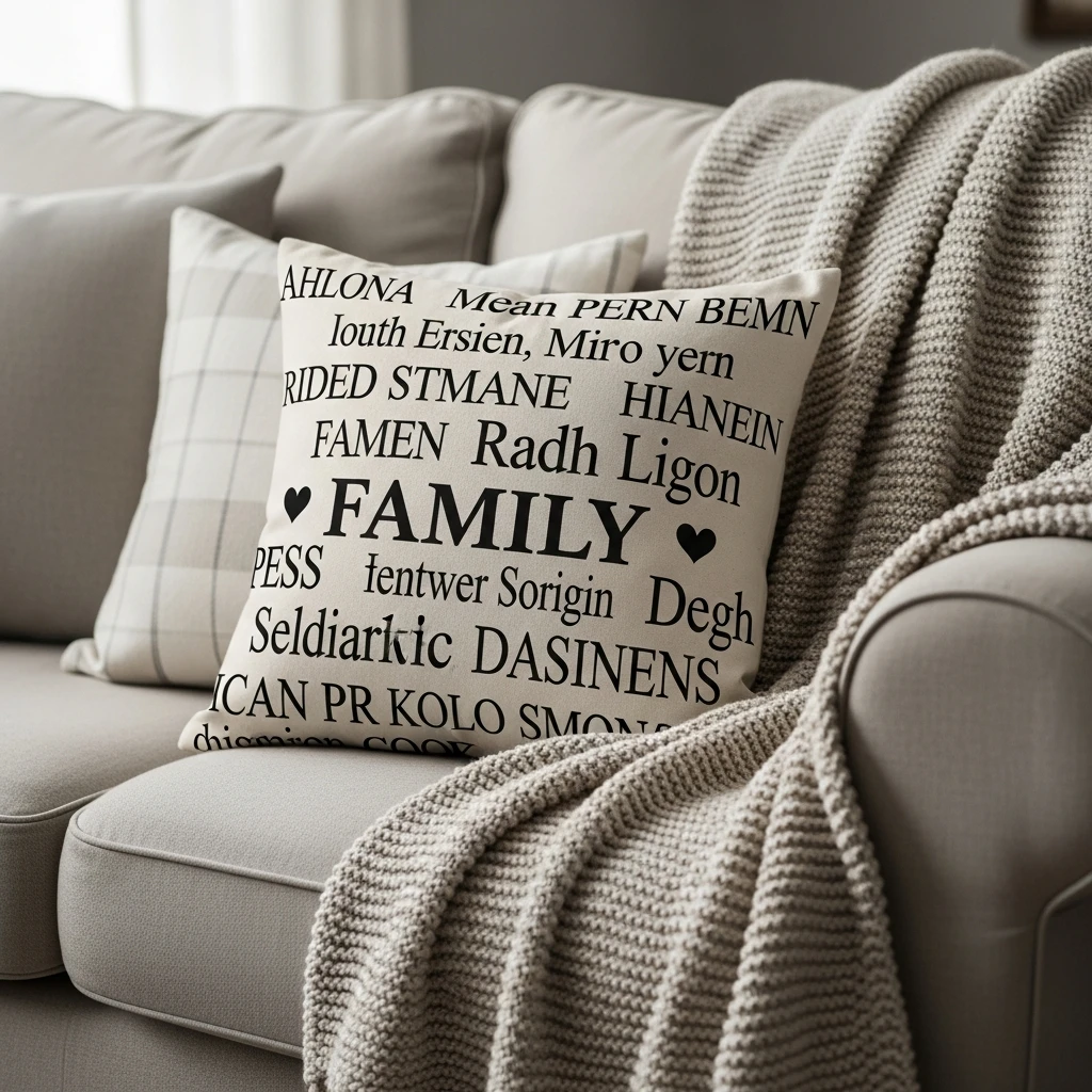 Personalized Message Pillow - 50 Beautiful & Cozy Valentine Gifts for Grandparents