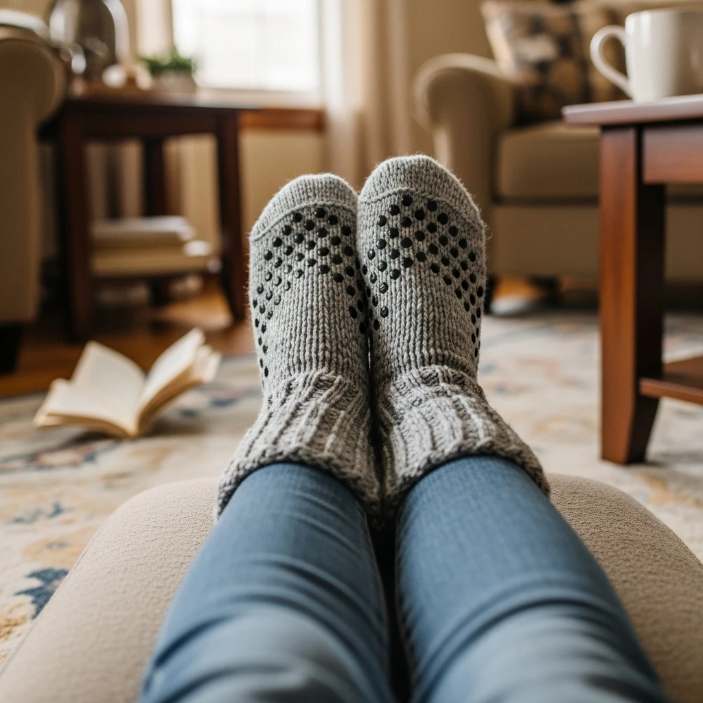 Non-Slip Cozy Socks - 50 Beautiful & Cozy Valentine Gifts for Grandparents