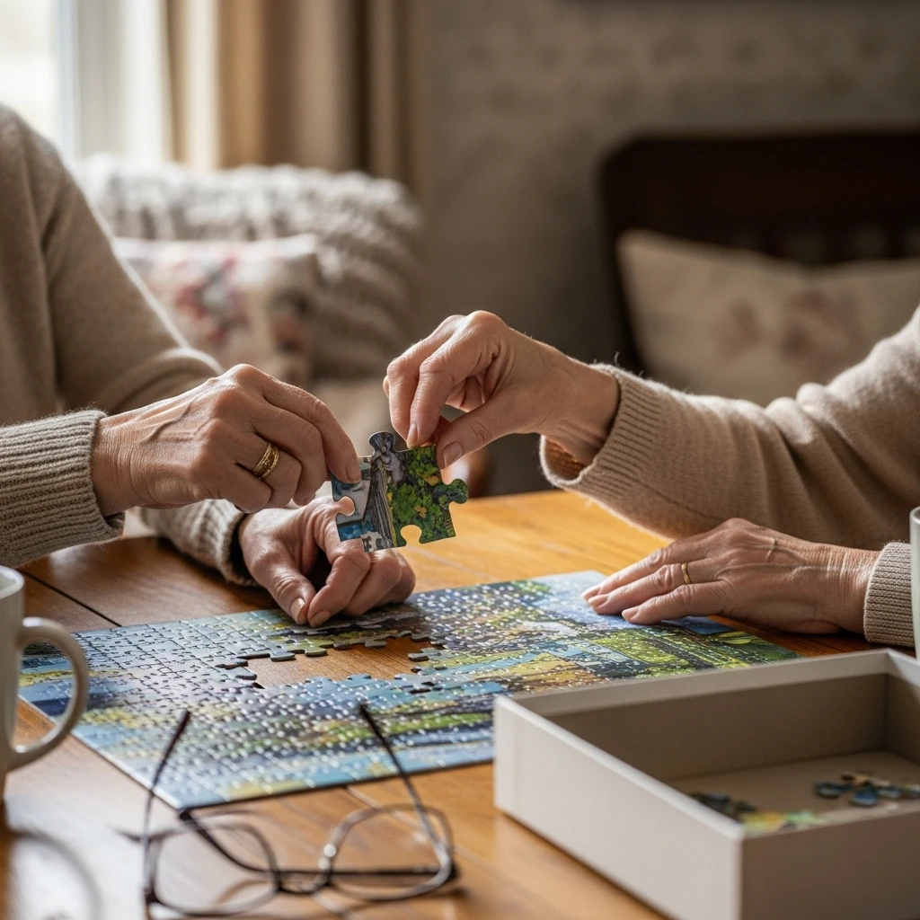 Big Piece Jigsaw Puzzle - 50 Beautiful & Cozy Valentine Gifts for Grandparents