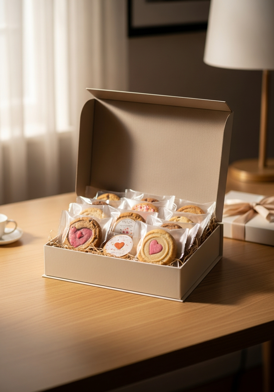 Box of Artisanal Cookies - 50 coworker valentine gifts
