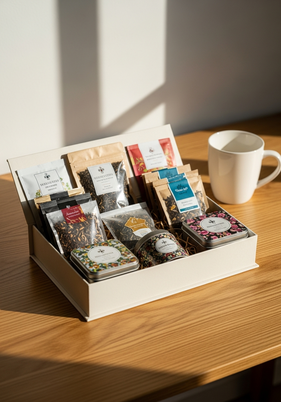 Gourmet Tea Sampler Set - 50 coworker valentine gifts