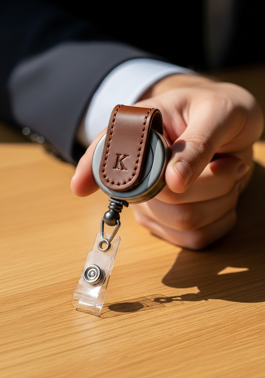 Personalized Badge Reel - 50 coworker valentine gifts