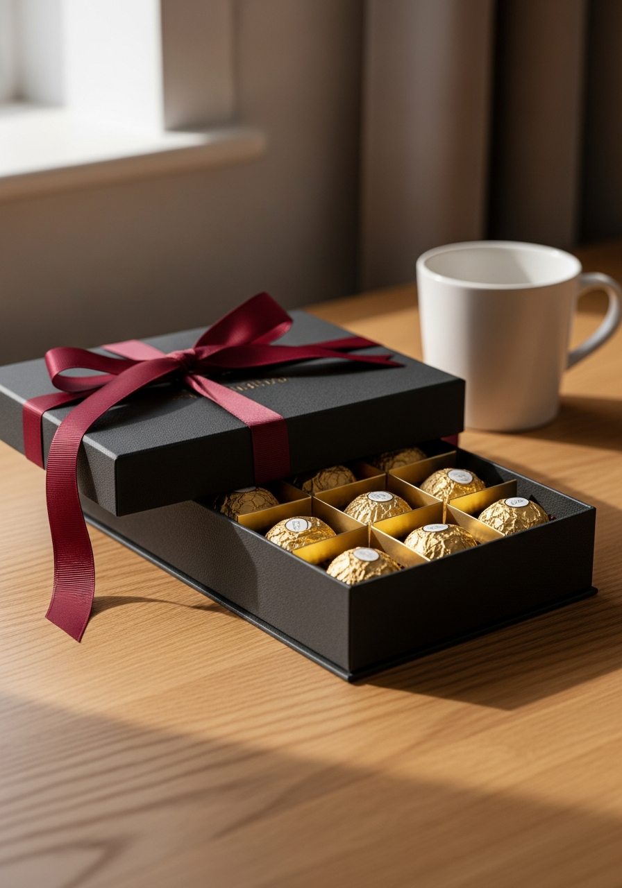 Luxury Dark Chocolate Box - 50 coworker valentine gifts