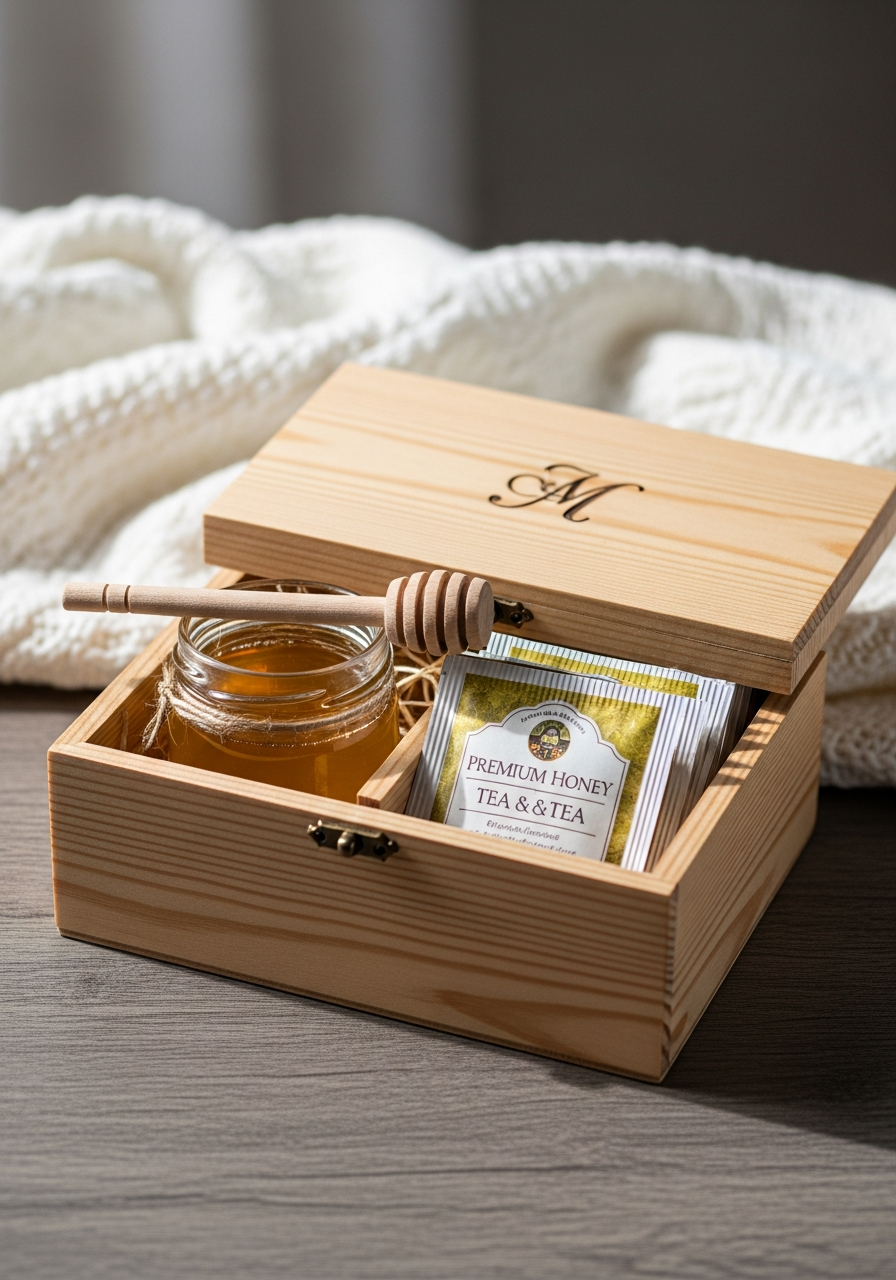 Tea and Honey Gift Set - 50 coworker valentine gifts
